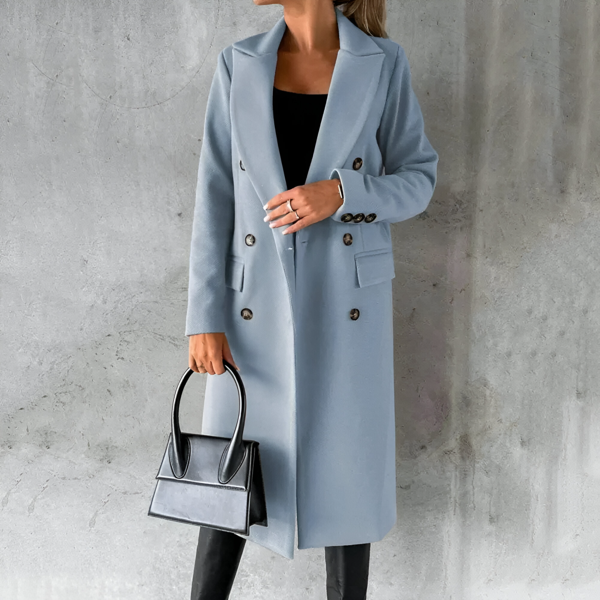 Damen Wintermantel Lang Polyester Herbstkollektion