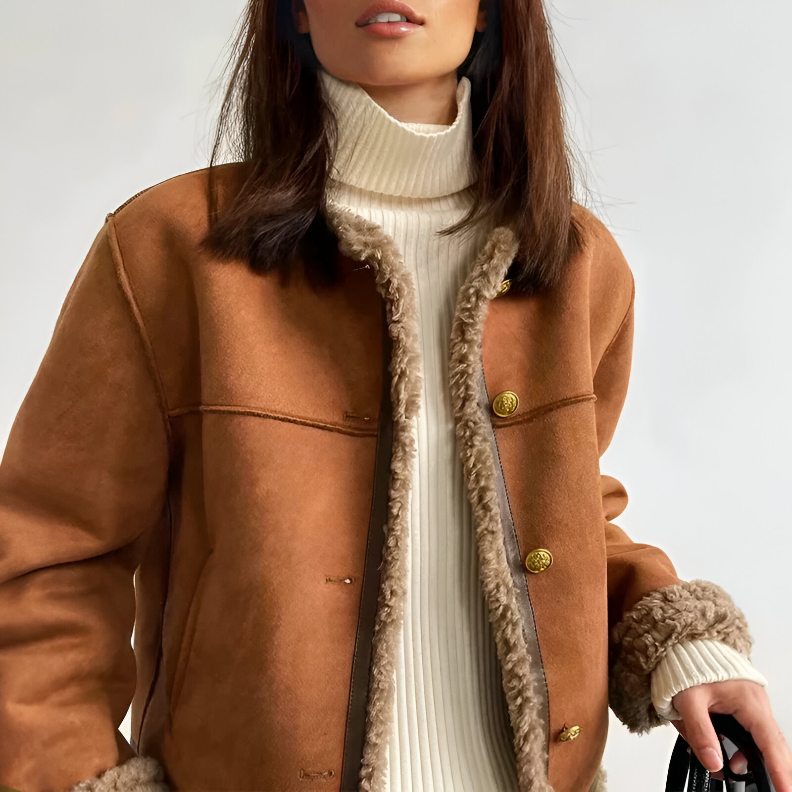 Damen-Wintermantel aus Lammfell Herbstkollektion