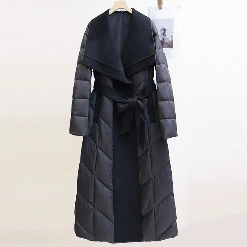 Manteau Long Femme Hiver Chic Matelassé 6