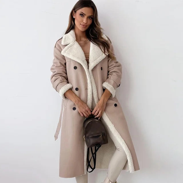 Manteau Long Femme Hiver Élégant 2