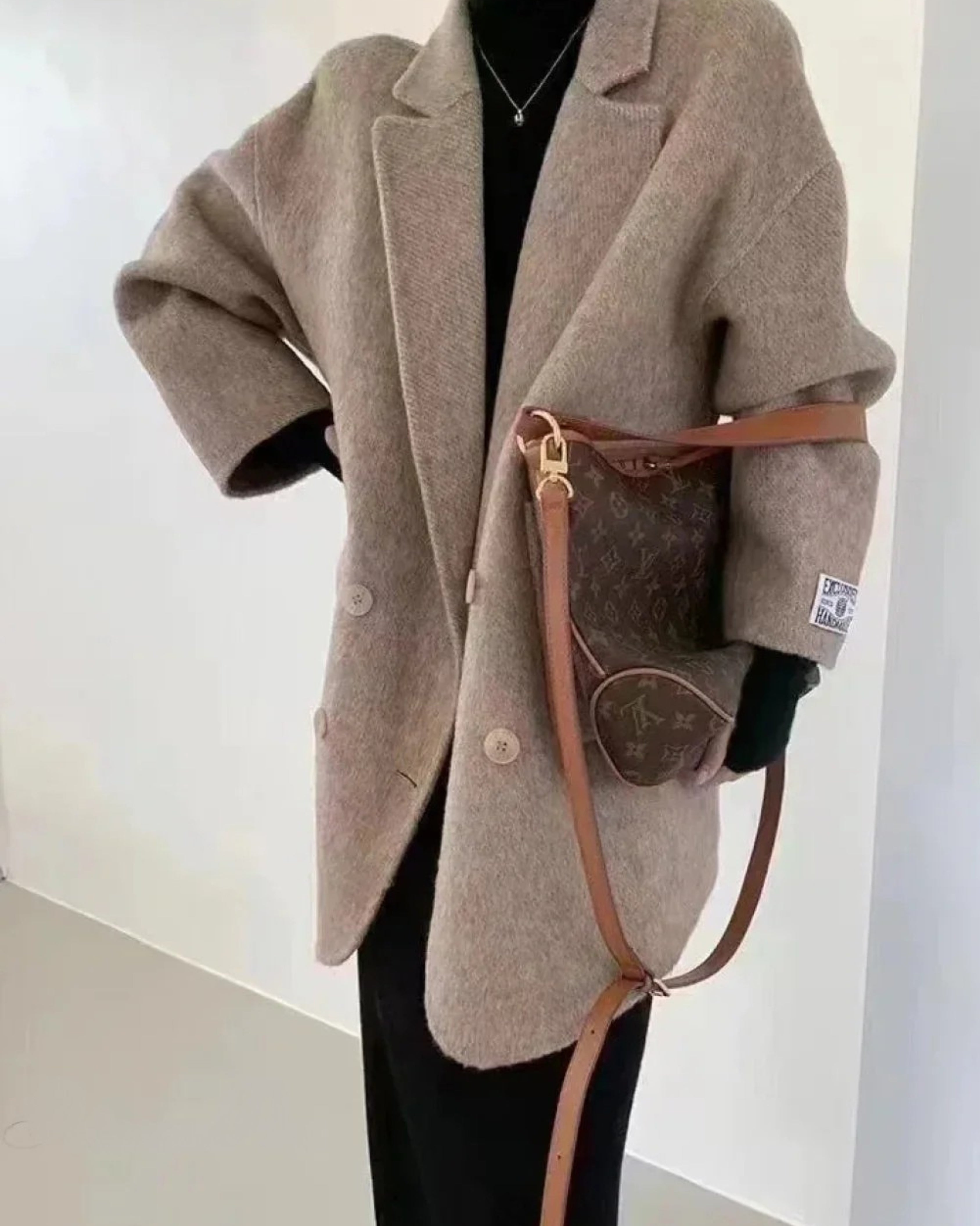 Damen Langmantel Winter aus Wolle Herbstkollektion