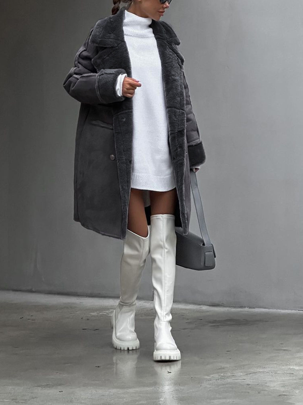 Manteau Long Hiver Femme Élégant 3