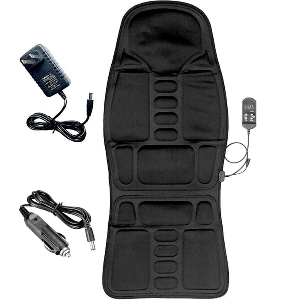 Coussin de Siège Chauffant et Massant avec 8 Zones de Massage - Voiture et Maison