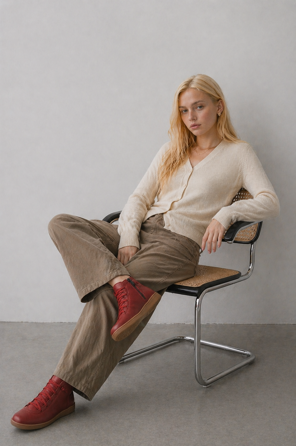 Bequeme Damenstiefeletten, elegant aus weichem Leder