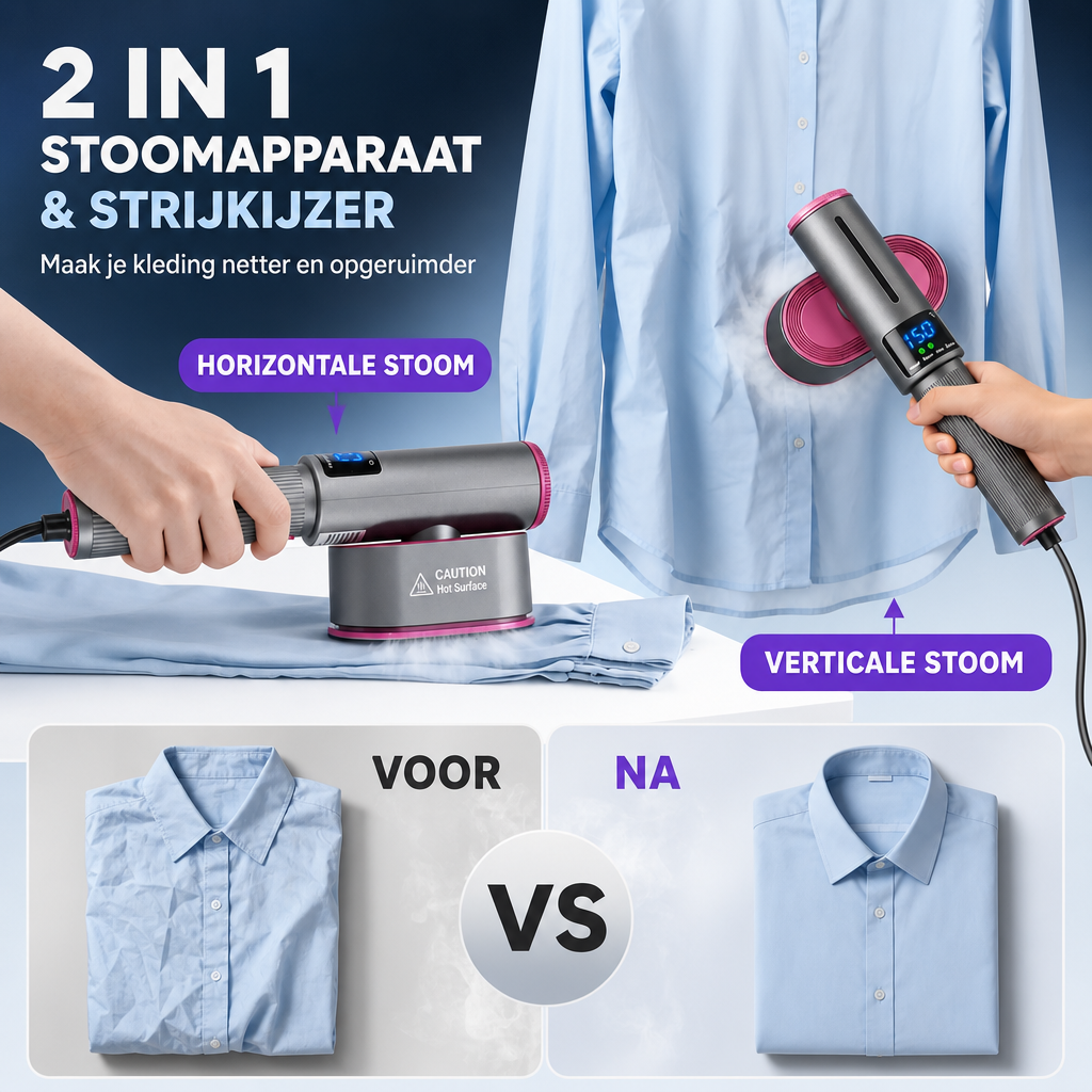 Mini Défroisseur Vapeur Portable - Défroisseur de Voyage à Chauffe Rapide