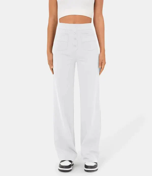 Pantalon Femme Élastique Taille Haute 12