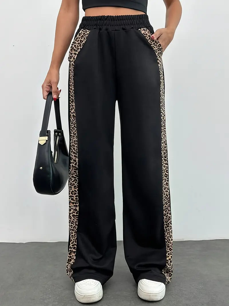 Pantalon Fluide Femme Élégant à Jambes Larges 1