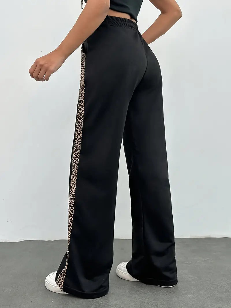 Pantalon Fluide Femme Élégant à Jambes Larges 4