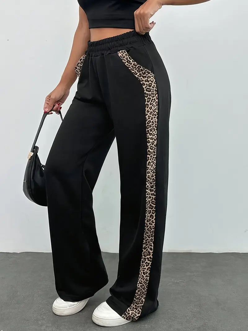 Pantalon Fluide Femme Élégant à Jambes Larges 5