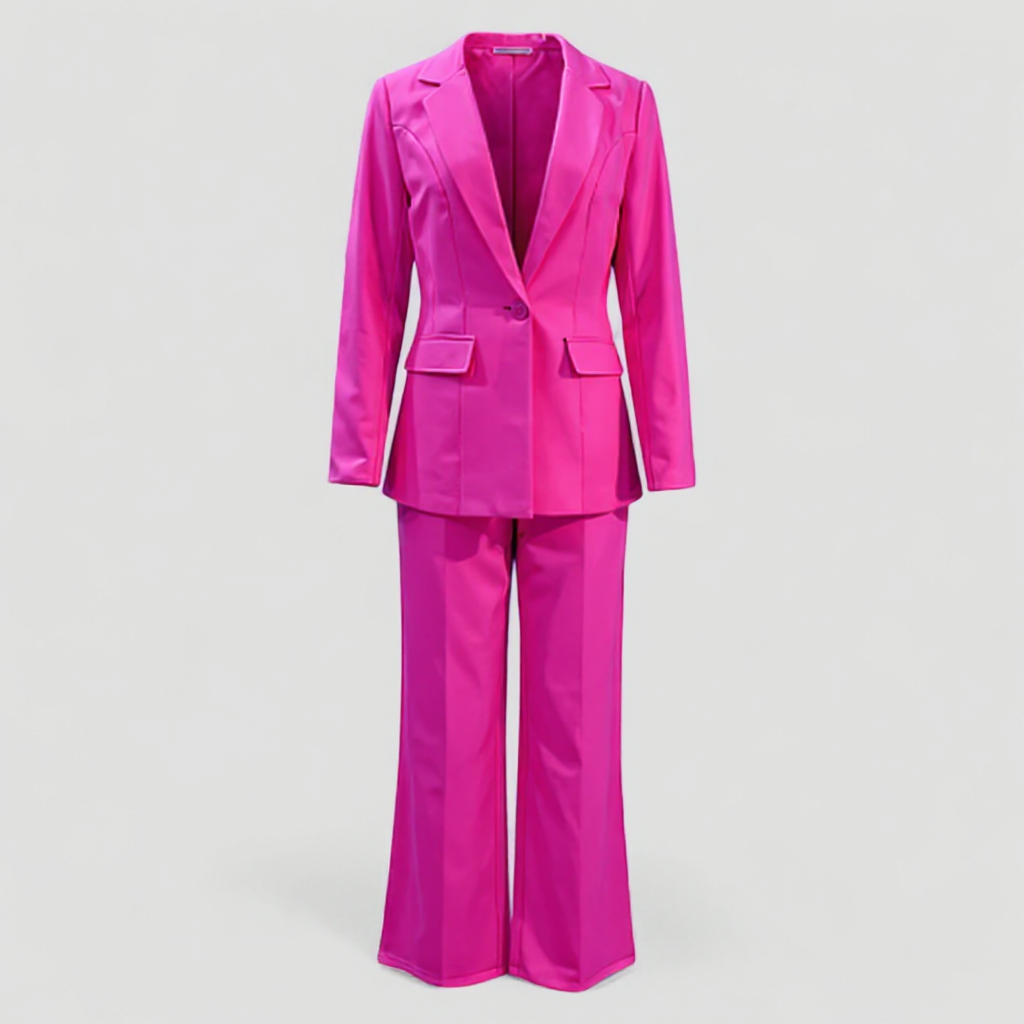 Damen Tailleur-Set mit Blazer und Polyesterhose