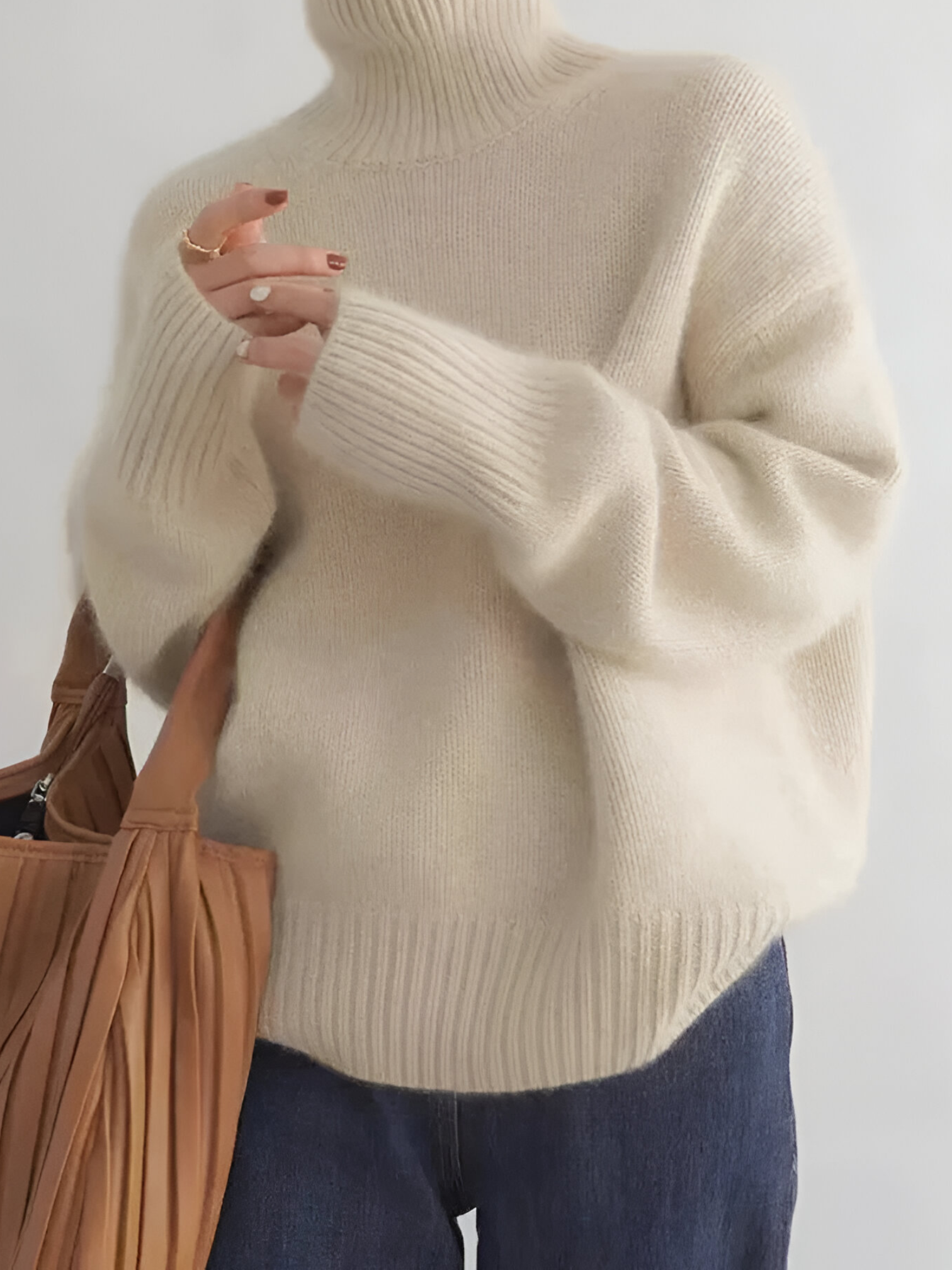 Pull Cachemire Femme Col Roulé Autumn Collection