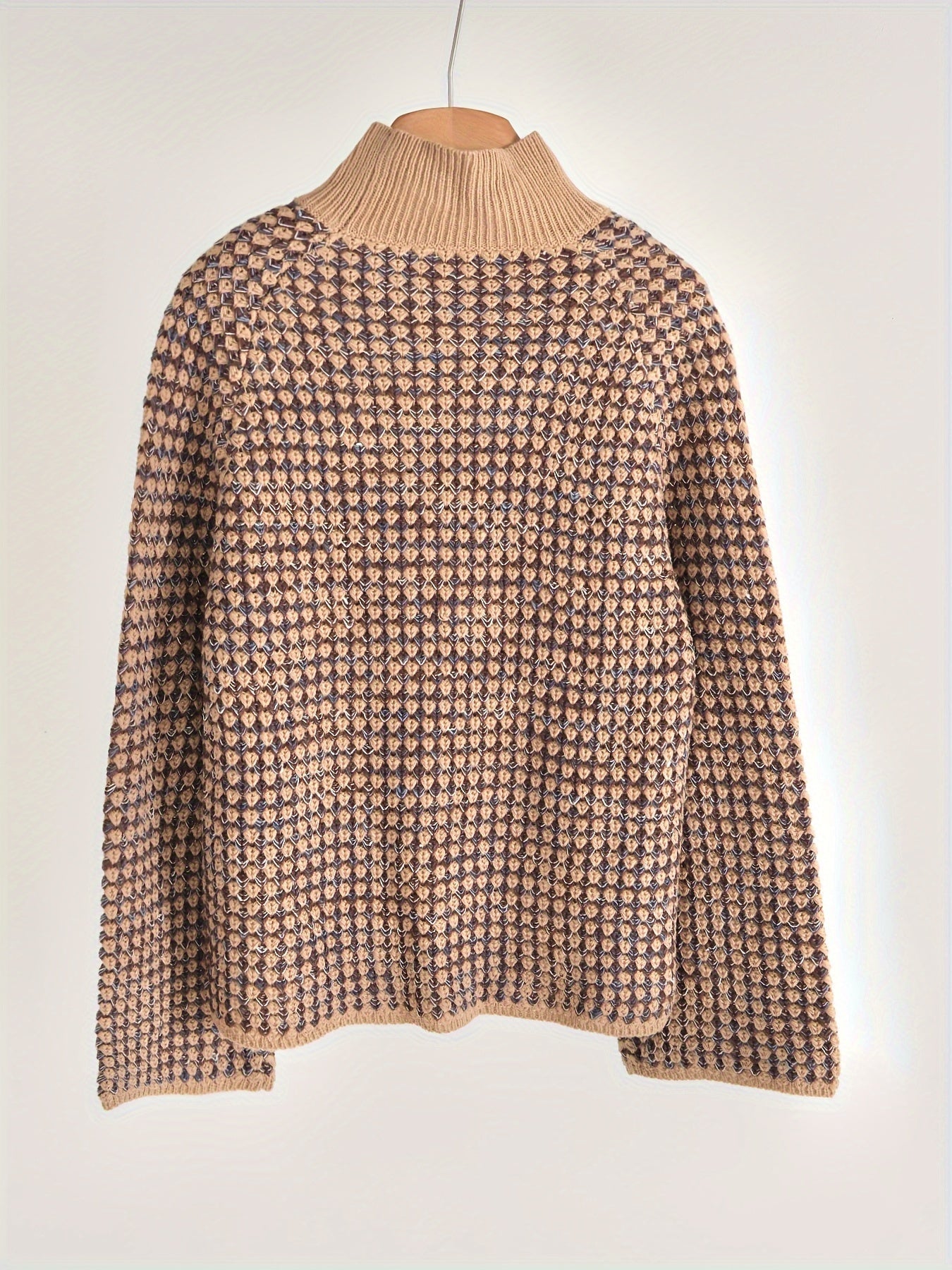 Pull Col Roulé Femme Élégant Décontracté 4