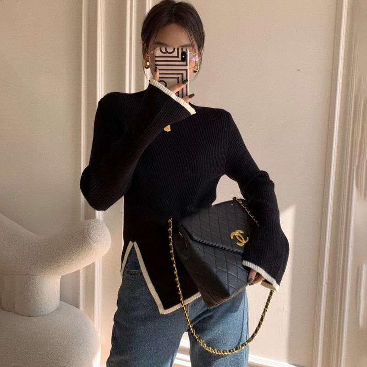 Pull Femme Asymétrique Chic Moderne 0