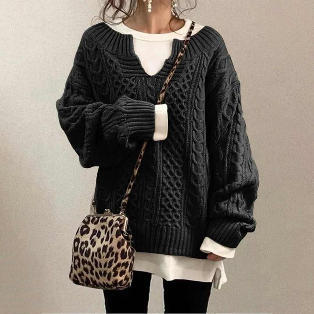 Pull Femme Confortable Tricoté Moderne 3
