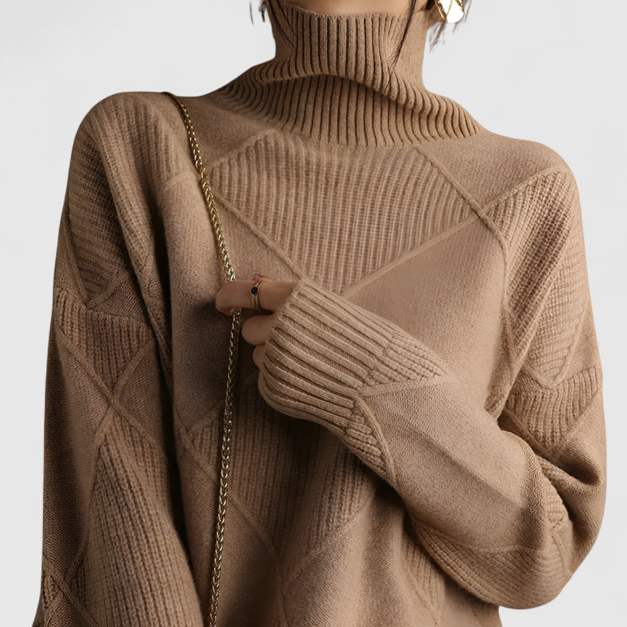 Rollkragenpullover für Damen Schwarz Weiches Kaschmir Elegant & Warm