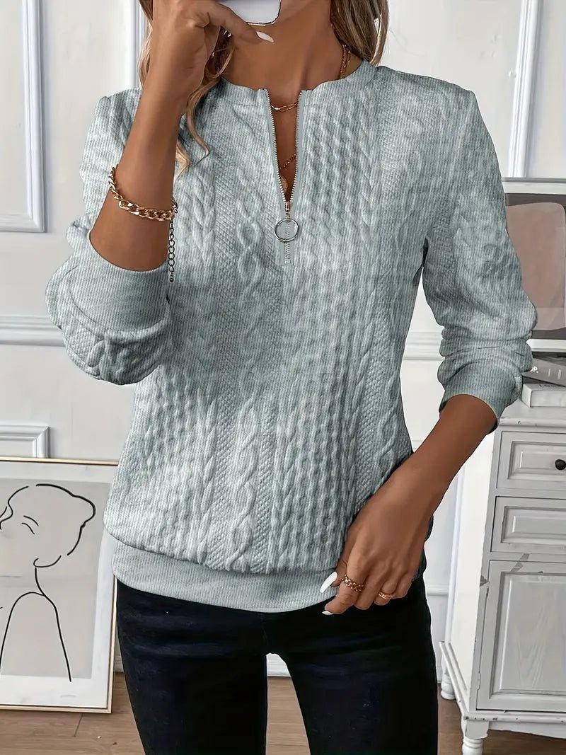 Pull Femme Élégant à Col Rond Moderne 6