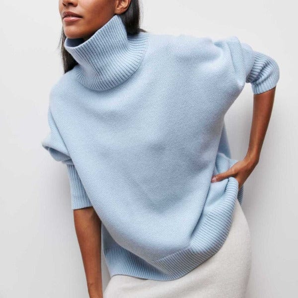 Pull Femme Élégant à Col Roulé 0