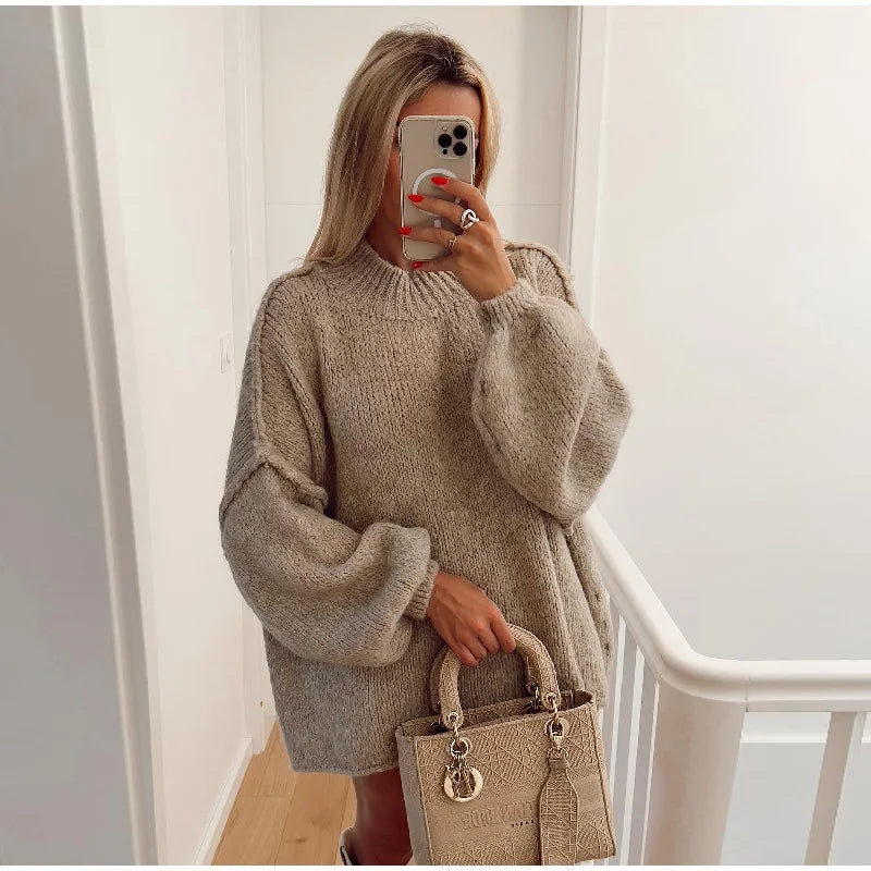 Pull Femme Oversize Chic Noir 3
