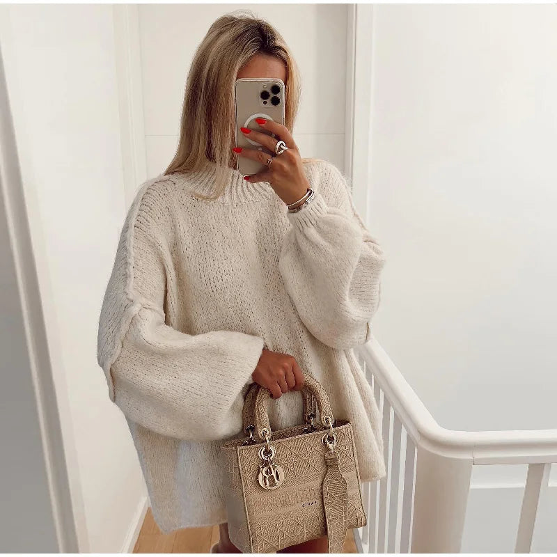 Pull Femme Oversize Chic Noir 4