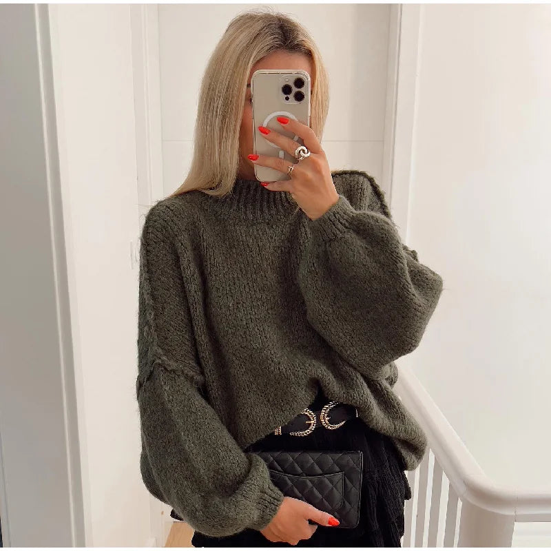 Pull Femme Oversize Chic Noir 5