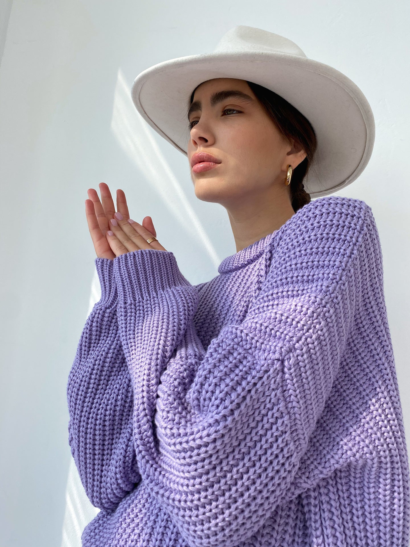 Pull Femme Oversize Confortable Côtelé 1