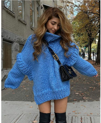 Pull Femme Oversize Tricoté Chic 2