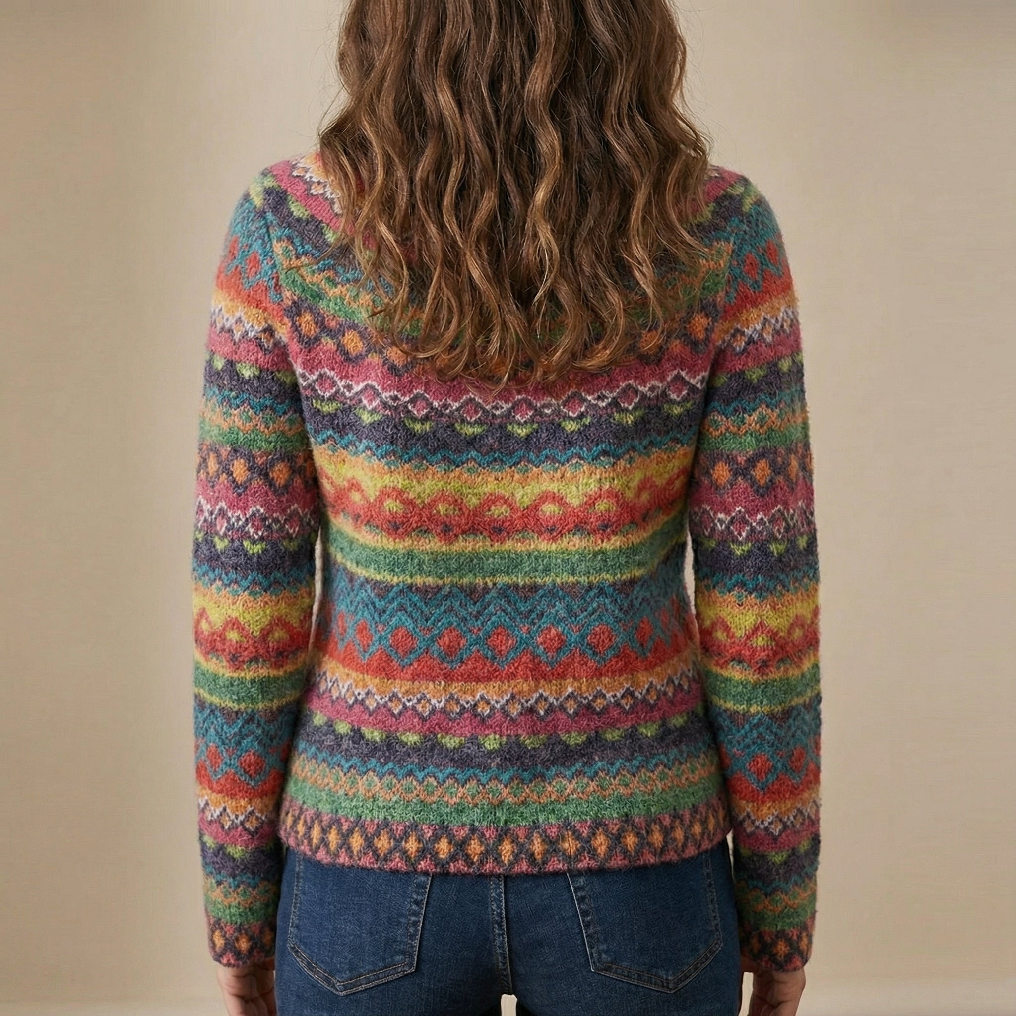 Pull Femme Rétro Douillet Laine Confort Moderne
