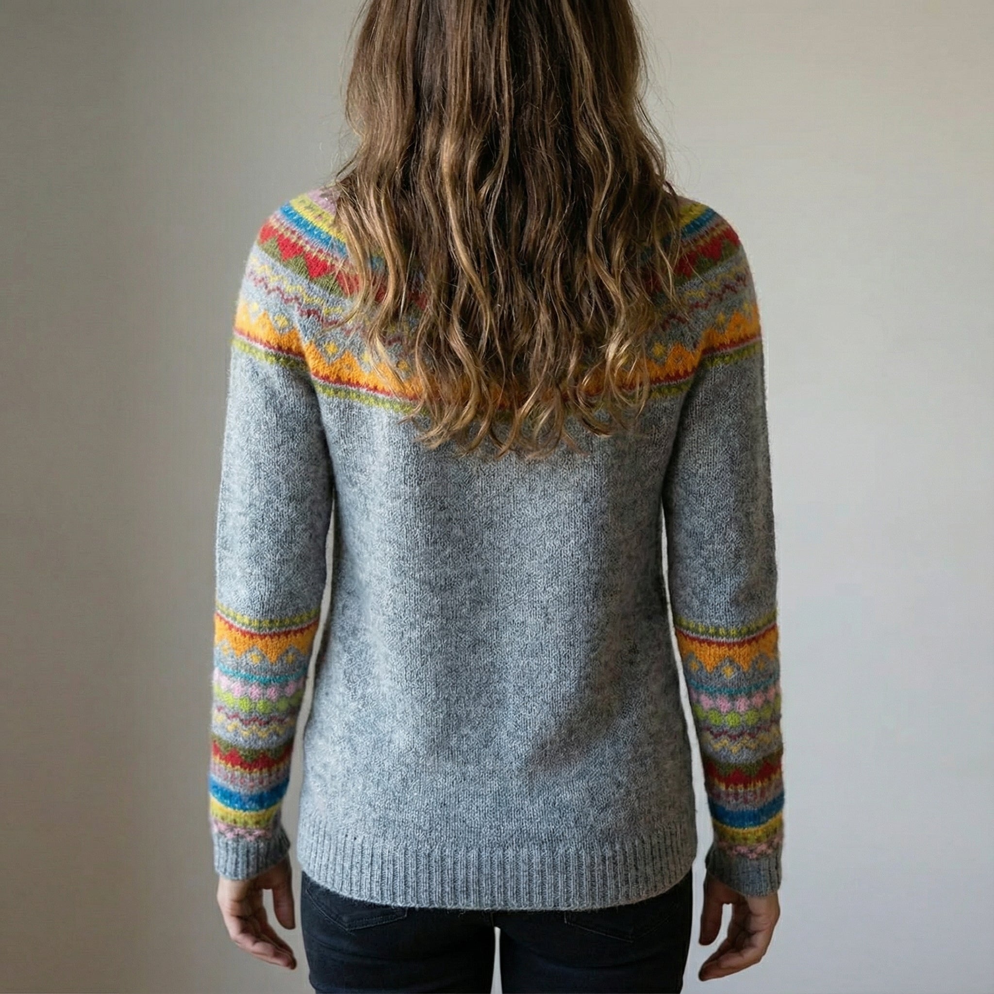 Damenpullover Retro Strick Moderner Komfort Vintage Mode