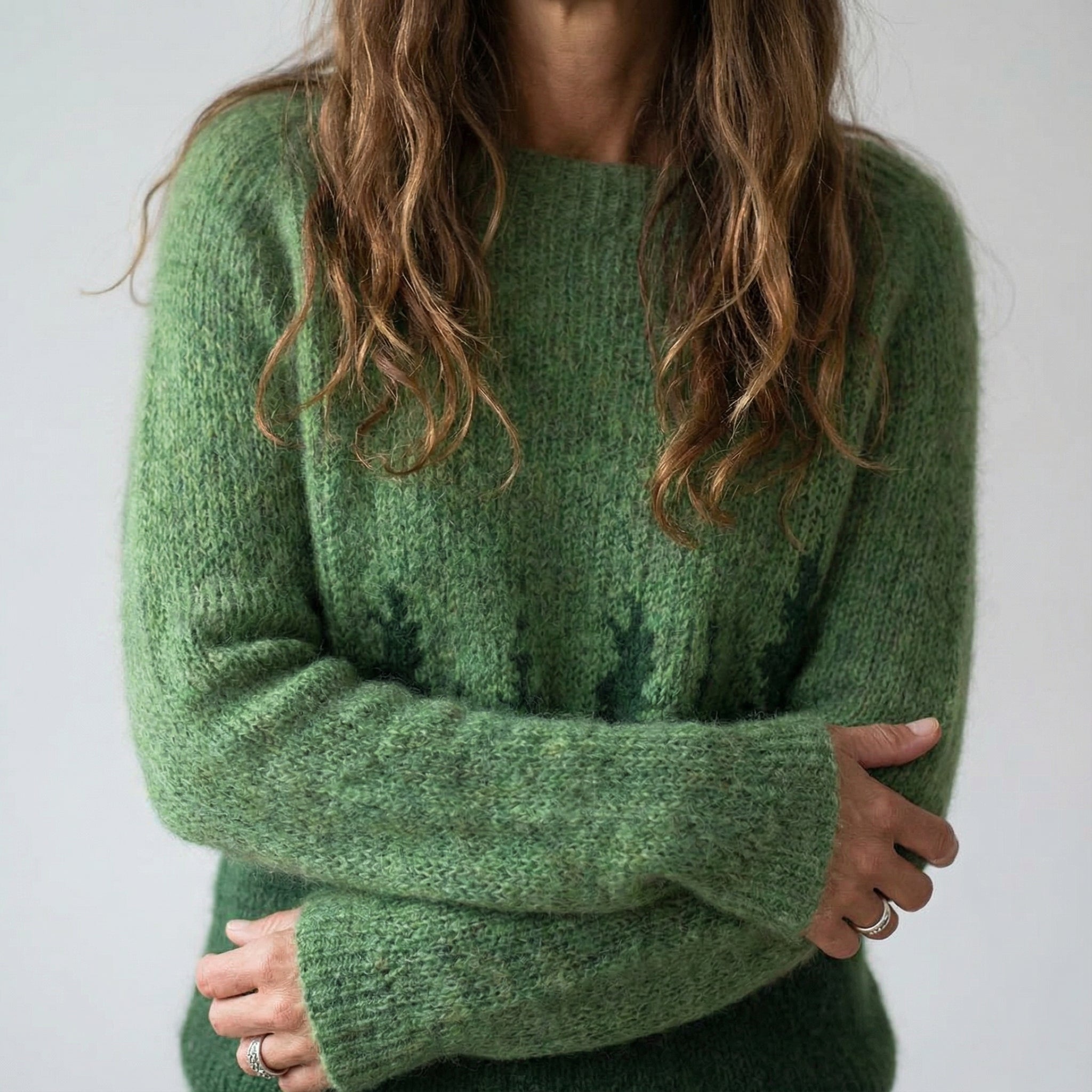 Pull Femme Rétro Multicolore Style Scandinav