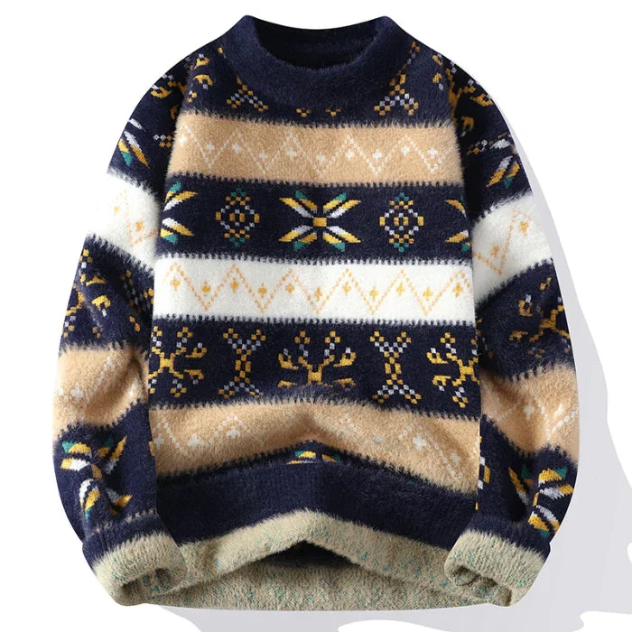 Pull Femme Vintage Imprimé Chic 0
