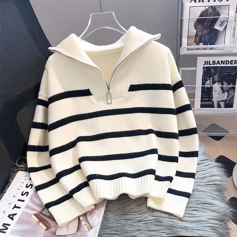 Pull Femme à Demi-Fermeture Éclair 0