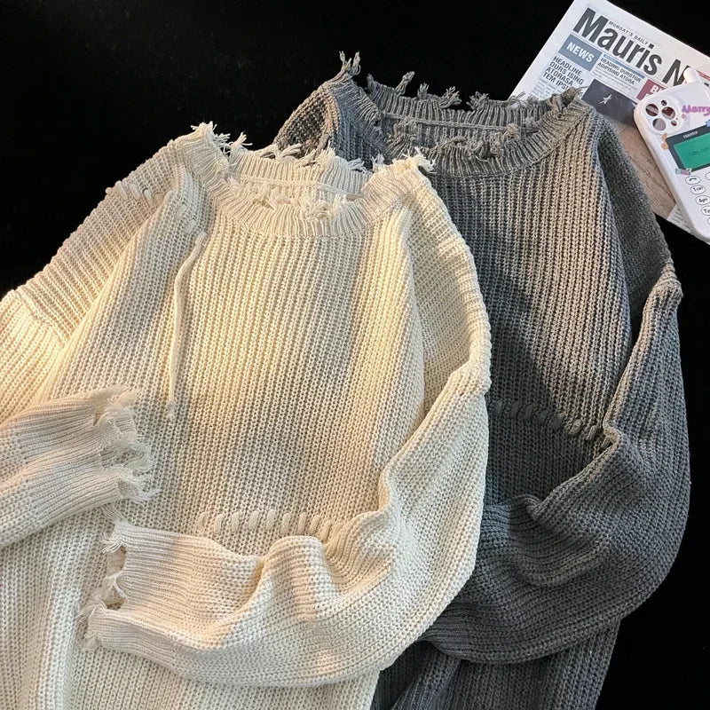 Pull Homme Hiver Élégant Tricoté 3