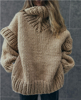 Pull Tricoté Oversize Femme 5