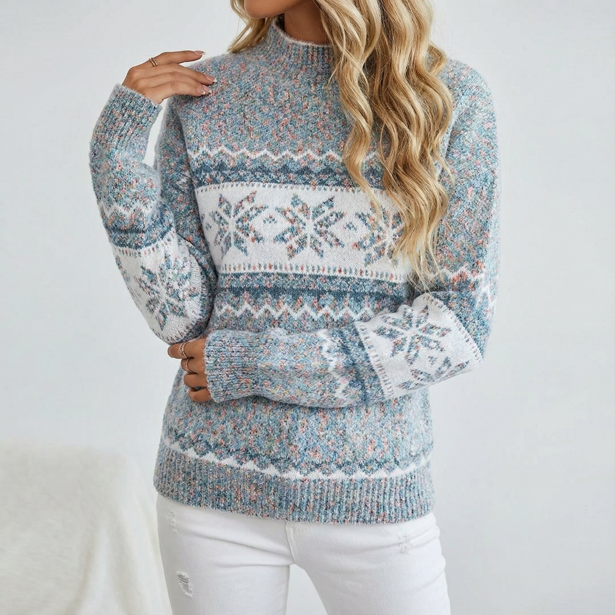 Pull Vintage Femme pour Noël Polaire Mode Tendance