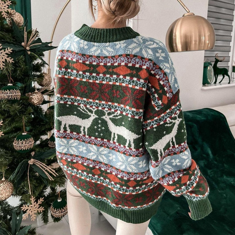 Pull de Noël Femme Confortable Unique 3