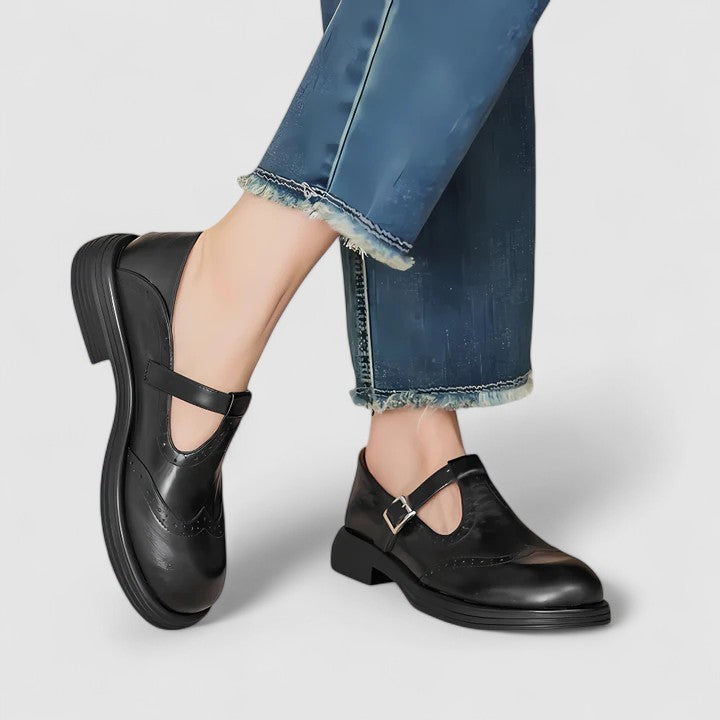 Chaussures Mary Jane Femme en Cuir - Style Classique Confort