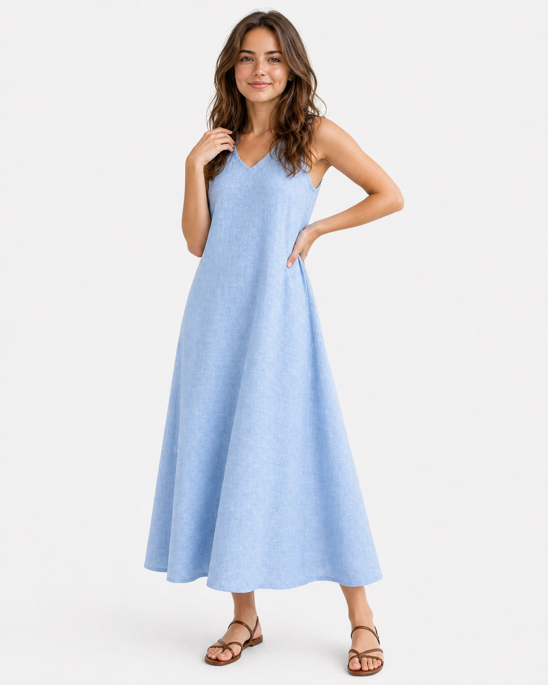 Robe Longue Fluide Femme Été - Confortable et Élégante pour Plage