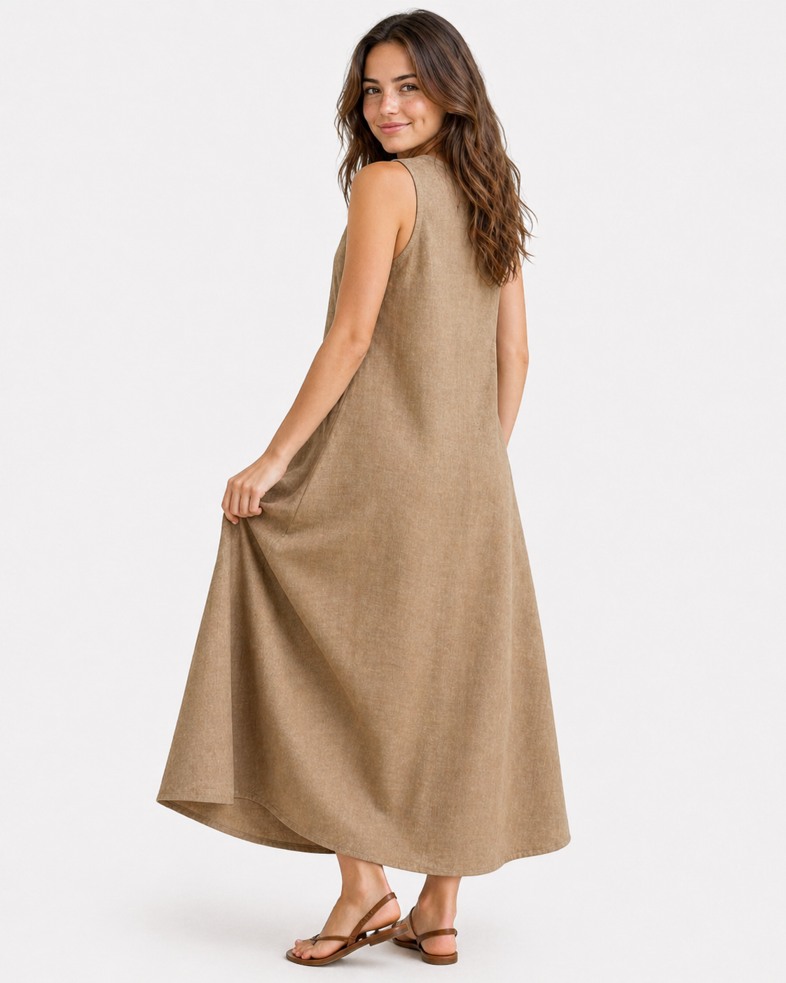 Robe Longue Fluide Femme Été - Confortable et Élégante pour Plage