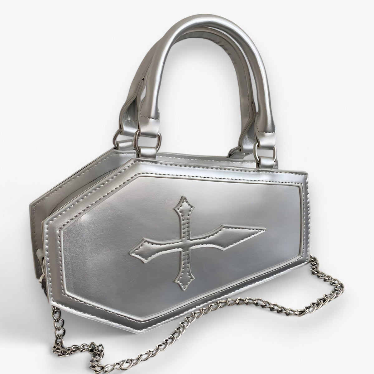 Sac à Main Gothique en Forme de Cercueil pour Halloween
