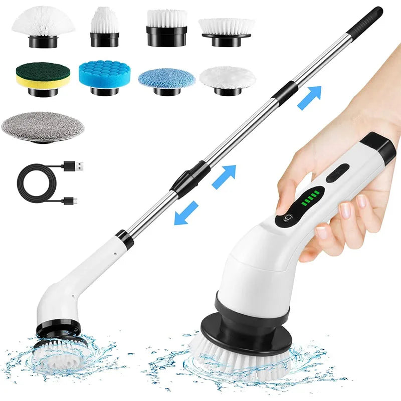 ScrubPro Brosse Électrique Rotative - Brosse de Nettoyage Sans Fil