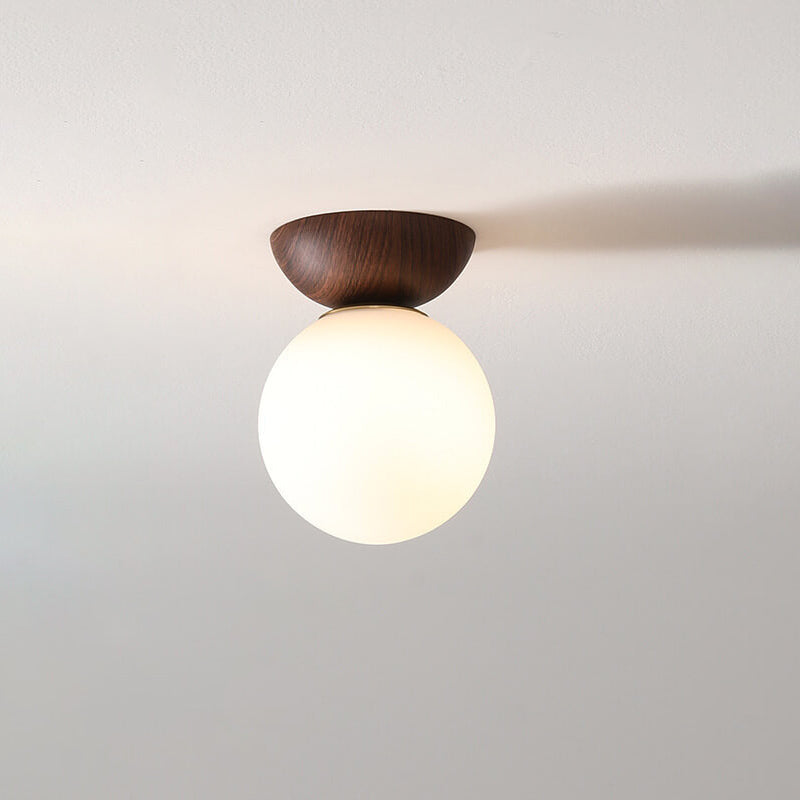 Plafonnier Orbe Nordique Grain de Bois - Accent Métal