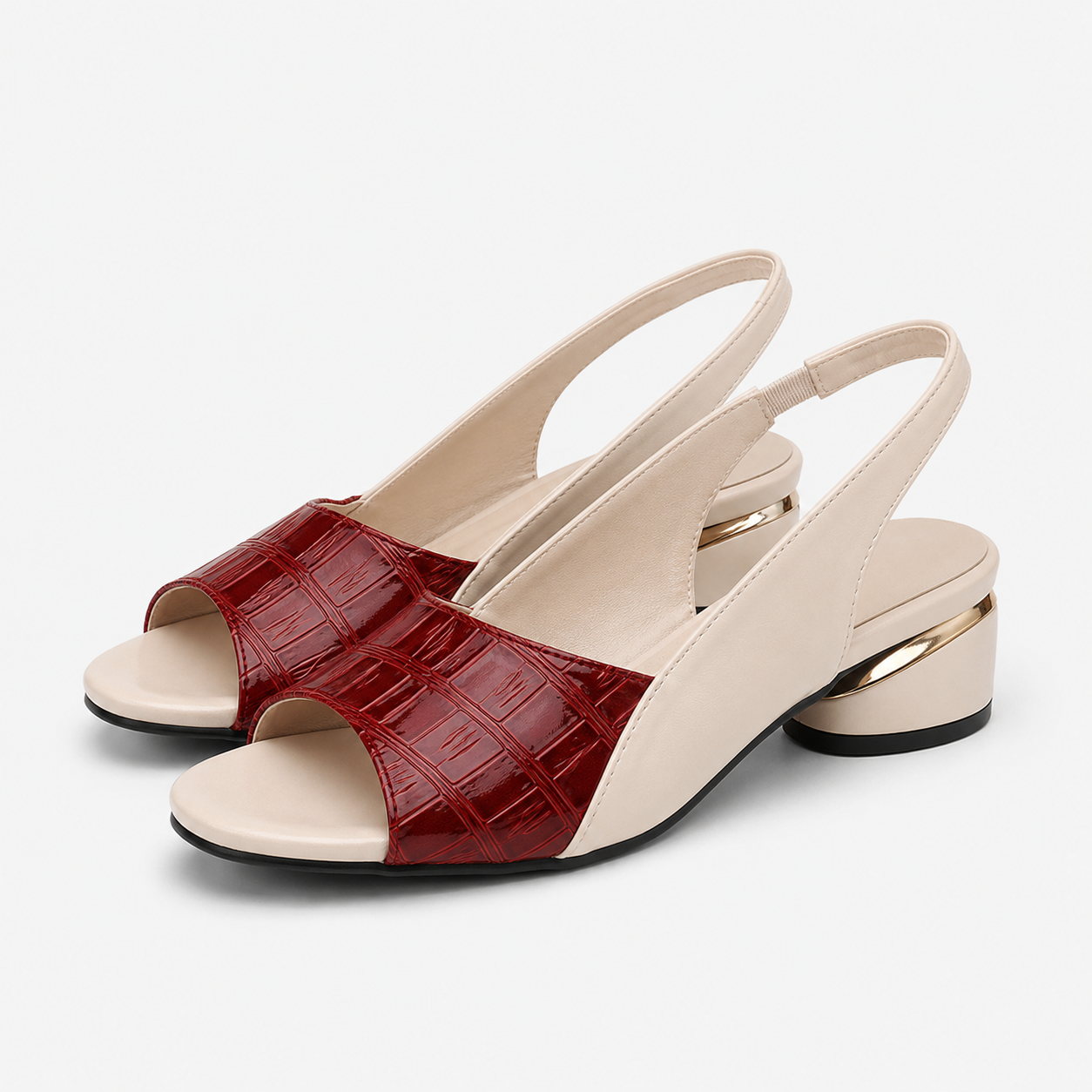Elegante und bequeme Damensandalen aus schwarzem Leder, ideal für den Sommer