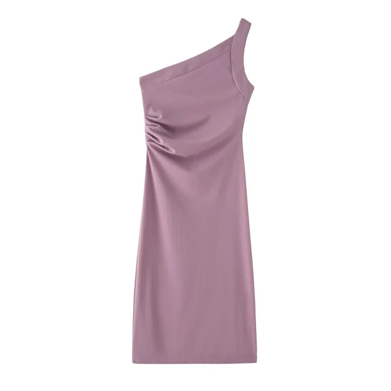 dresses : Enid | Robe d'Été Femme Plissée Asymétrique Longue in Robe asymétrique van Seroa