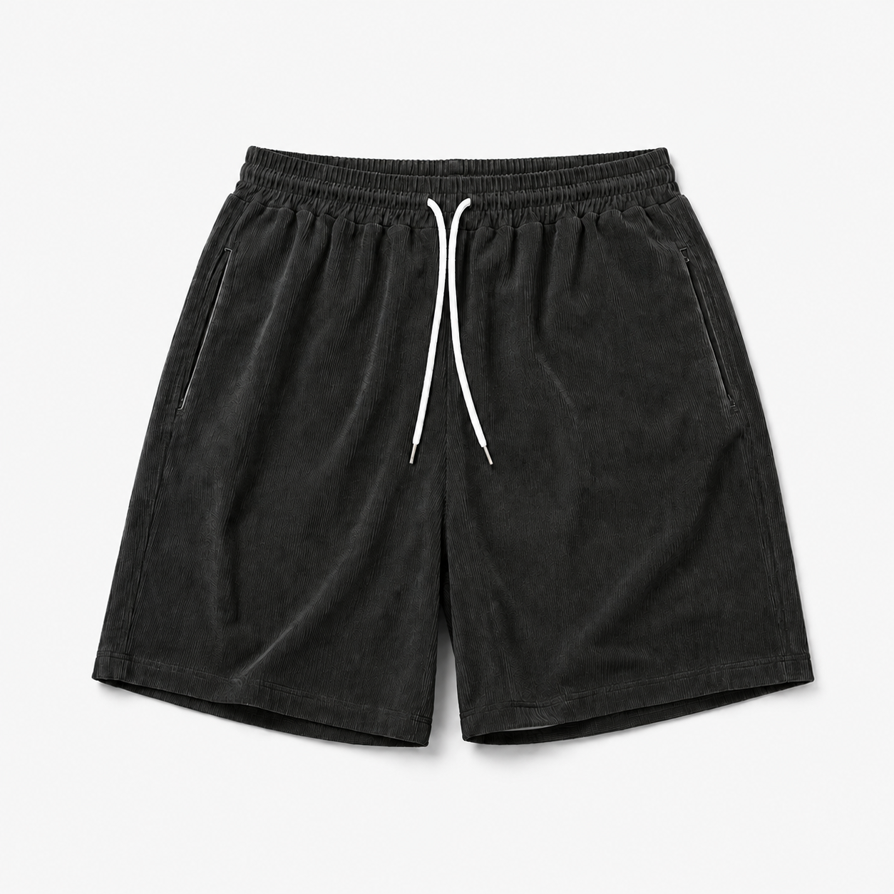 Let ribfløjlsshorts til kvinder med snøre - Komfort