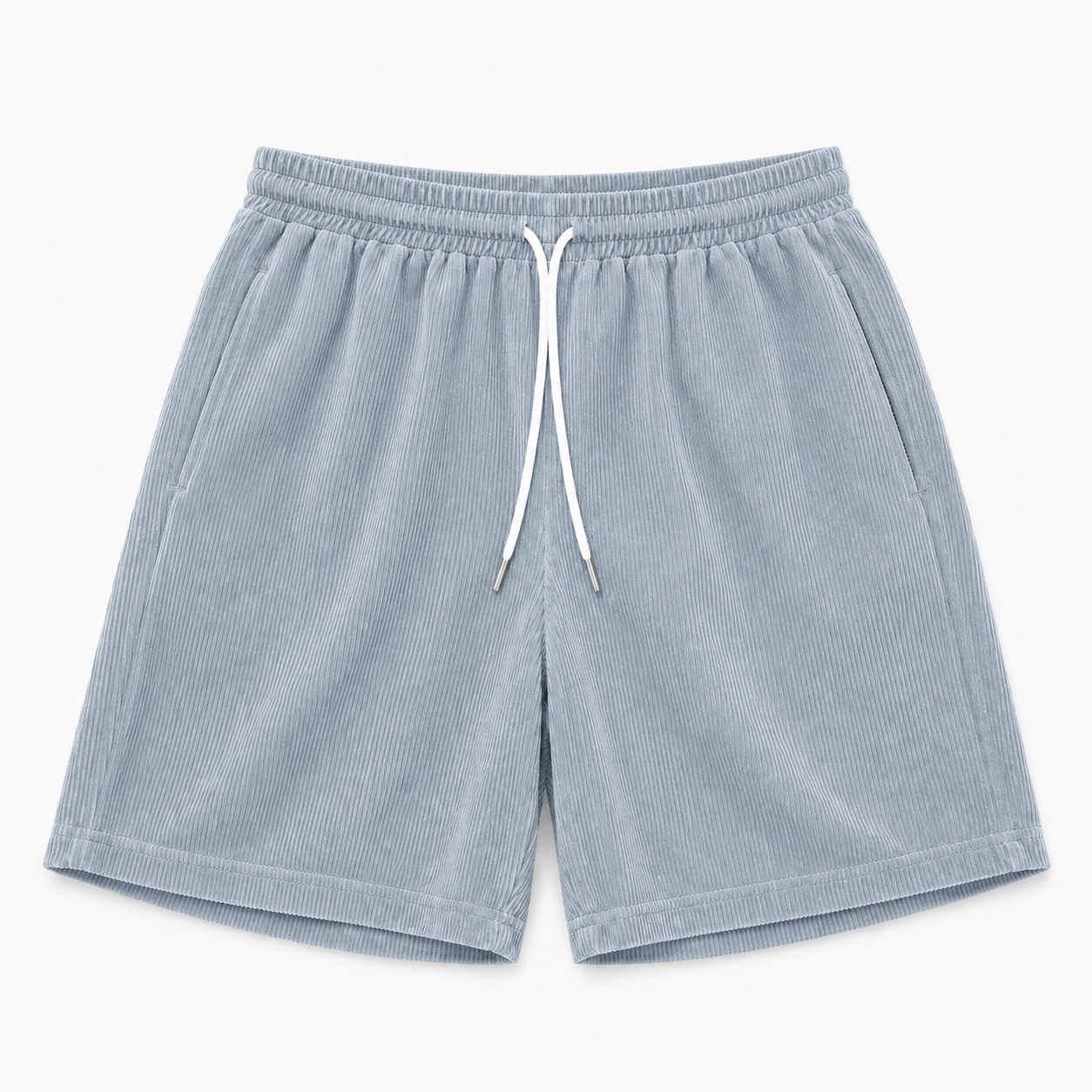 Let ribfløjlsshorts til kvinder med snøre - Komfort