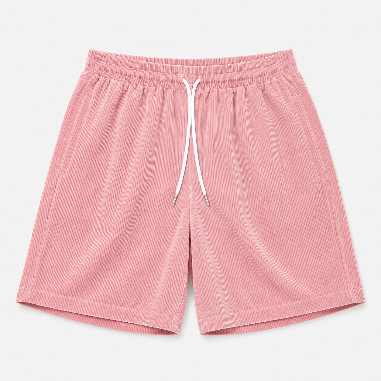 Let ribfløjlsshorts til kvinder med snøre - Komfort