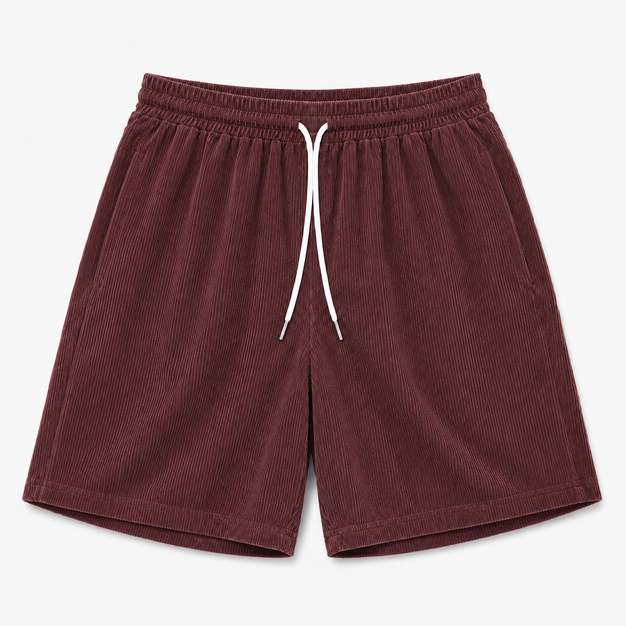 Let ribfløjlsshorts til kvinder med snøre - Komfort