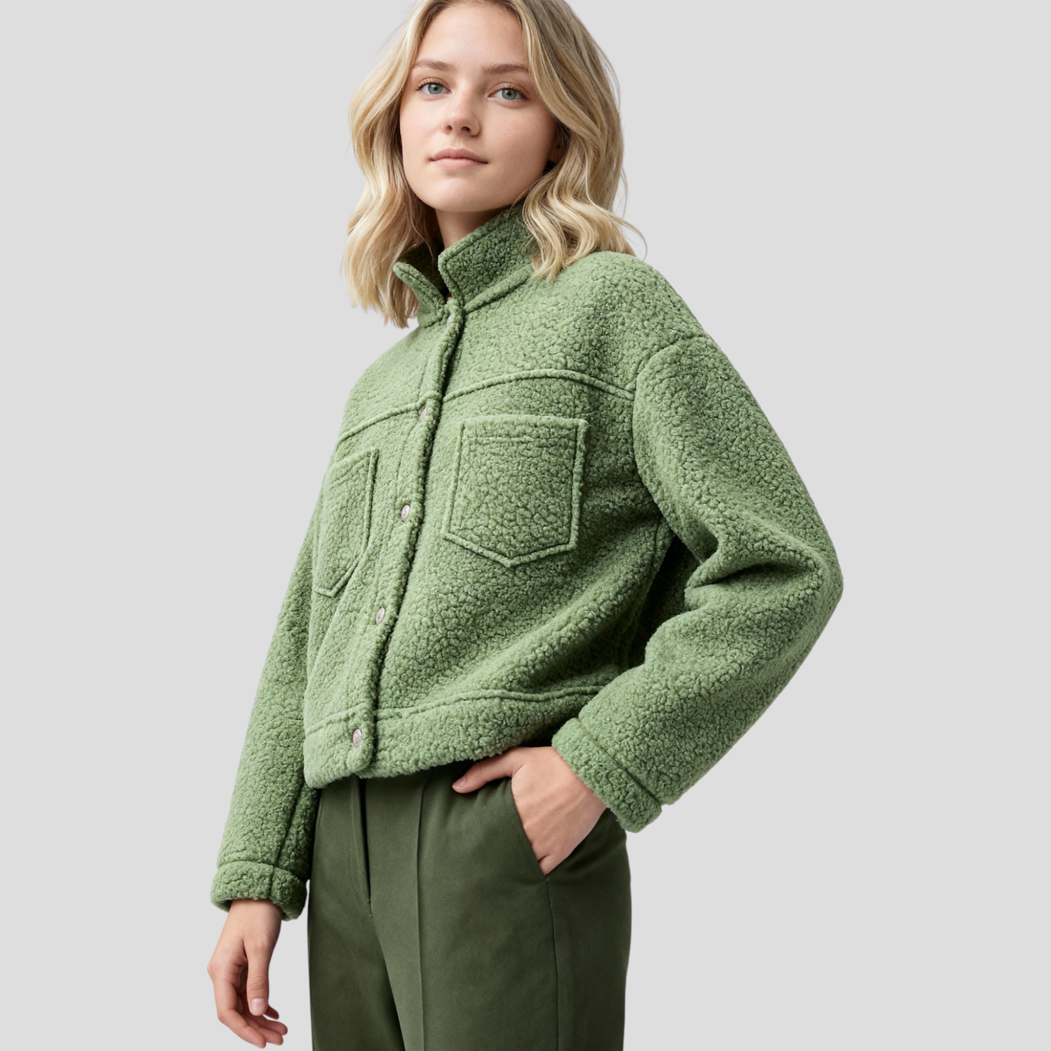 Manteau Long Femme Automnal Polyester Autumn Collection