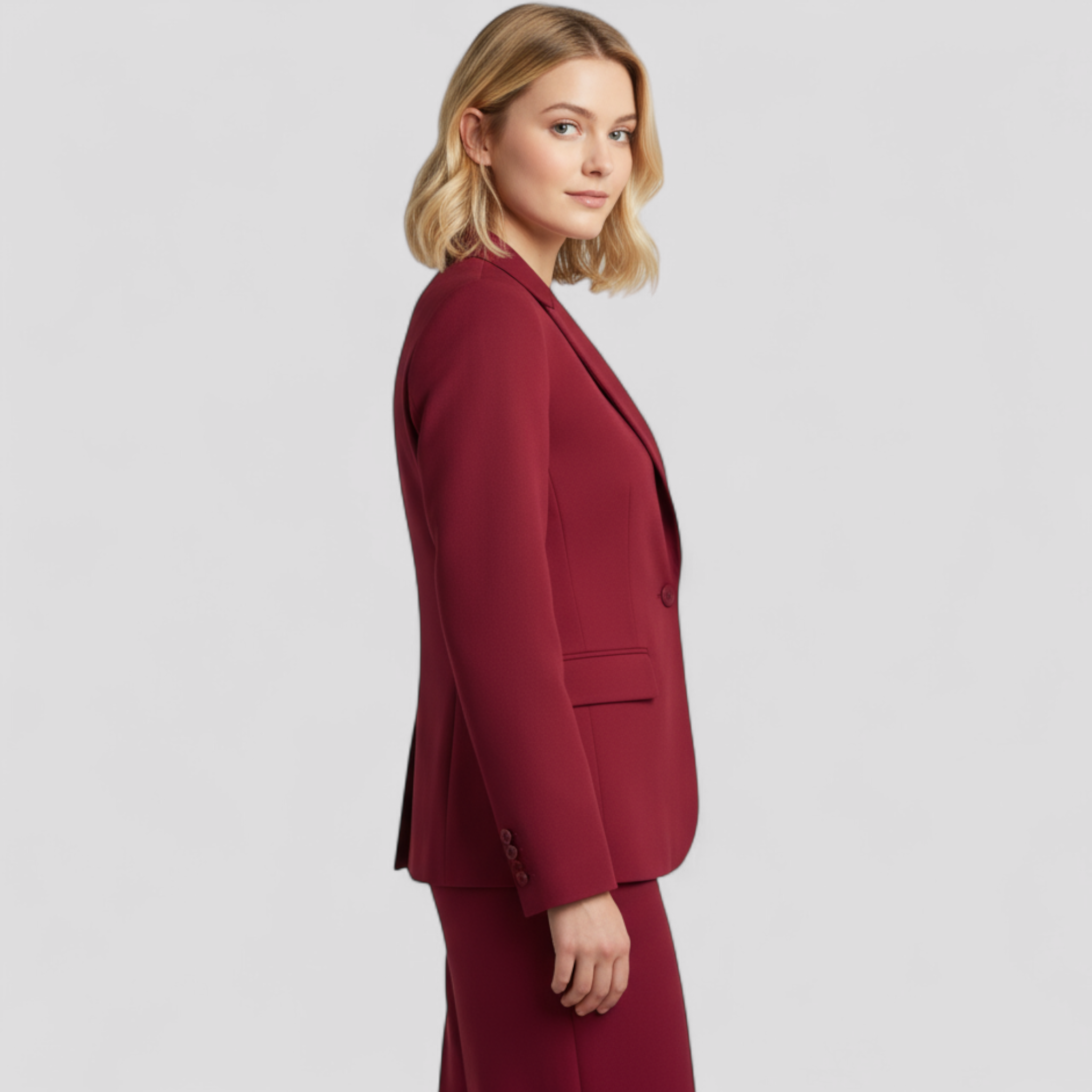 Ensemble Tailleur Pantalon Femme en Polyester