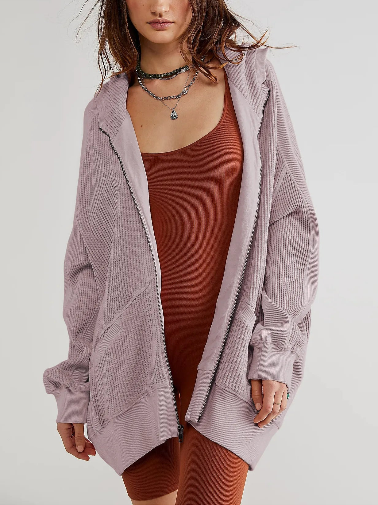 Sweat Femme Ample à Capuche Tendance 11